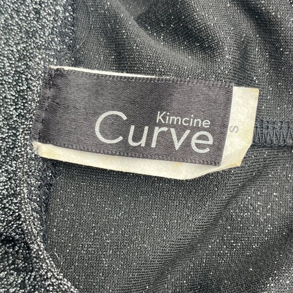 Kimcine Curve Sparkly Silver Bodycon Dress With Spaghetti Straps & V-Neck S - Picture 4 of 4
